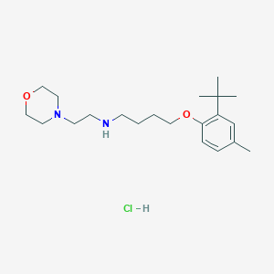 4-(2-tert-butyl-4-methylphenoxy)-N-(2-morpholin-4-ylethyl)butan-1-amine;hydrochloride