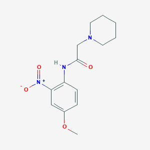 molecular formula C14H19N3O4 B4207965 N-(4-methoxy-2-nitrophenyl)-2-(1-piperidinyl)acetamide 