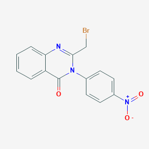 molecular formula C15H10BrN3O3 B420799 2-(bromomethyl)-3-{4-nitrophenyl}-4(3H)-quinazolinone 