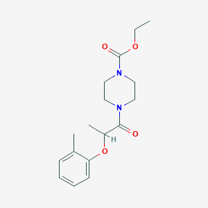 ethyl 4-[2-(2-methylphenoxy)propanoyl]-1-piperazinecarboxylate