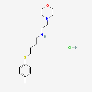 4-(4-methylphenyl)sulfanyl-N-(2-morpholin-4-ylethyl)butan-1-amine;hydrochloride