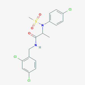 N~2~-(4-chlorophenyl)-N~1~-(2,4-dichlorobenzyl)-N~2~-(methylsulfonyl)alaninamide