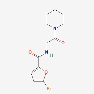 5-bromo-N-[2-oxo-2-(1-piperidinyl)ethyl]-2-furamide