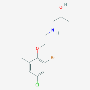 1-{[2-(2-bromo-4-chloro-6-methylphenoxy)ethyl]amino}-2-propanol