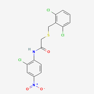 N-(2-chloro-4-nitrophenyl)-2-[(2,6-dichlorobenzyl)thio]acetamide