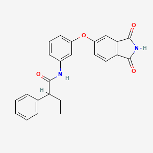 N-{3-[(1,3-dioxo-2,3-dihydro-1H-isoindol-5-yl)oxy]phenyl}-2-phenylbutanamide