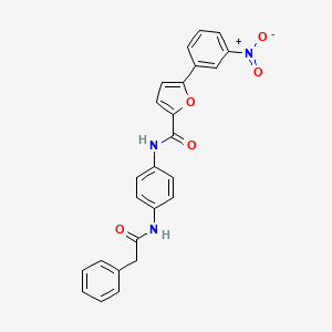 5-(3-nitrophenyl)-N-{4-[(phenylacetyl)amino]phenyl}-2-furamide