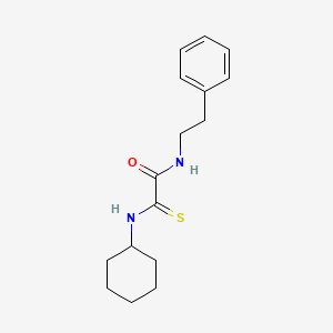 2-(cyclohexylamino)-N-(2-phenylethyl)-2-thioxoacetamide