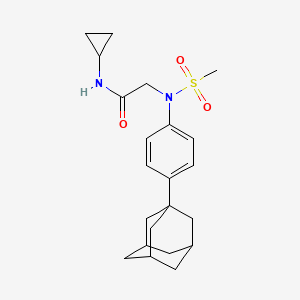 N~2~-[4-(1-adamantyl)phenyl]-N~1~-cyclopropyl-N~2~-(methylsulfonyl)glycinamide