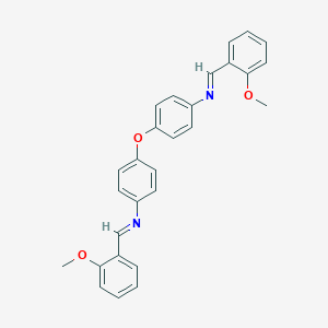 molecular formula C28H24N2O3 B420816 N-(2-methoxybenzylidene)-N-(4-{4-[(2-methoxybenzylidene)amino]phenoxy}phenyl)amine 