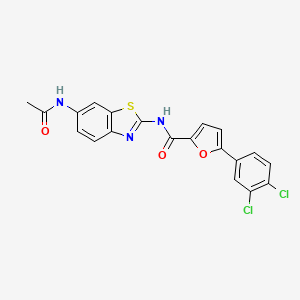 N-[6-(acetylamino)-1,3-benzothiazol-2-yl]-5-(3,4-dichlorophenyl)-2-furamide