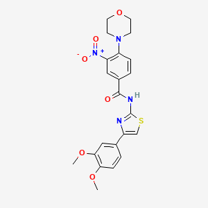 N-[4-(3,4-dimethoxyphenyl)-1,3-thiazol-2-yl]-4-(4-morpholinyl)-3-nitrobenzamide