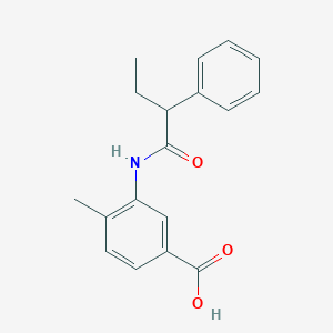 4-methyl-3-[(2-phenylbutanoyl)amino]benzoic acid