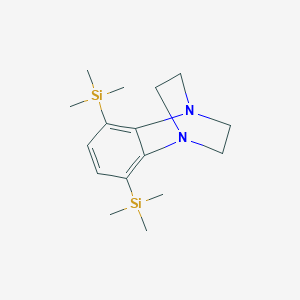 molecular formula C16H28N2Si2 B420819 5,8-Bis(trimethylsilyl)-2,3-dihydro-1,4-ethanoquinoxaline 