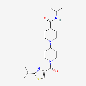 N-isopropyl-1'-[(2-isopropyl-1,3-thiazol-4-yl)carbonyl]-1,4'-bipiperidine-4-carboxamide