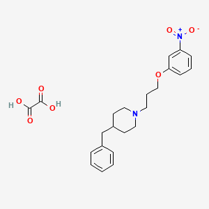 molecular formula C23H28N2O7 B4208210 4-benzyl-1-[3-(3-nitrophenoxy)propyl]piperidine oxalate 