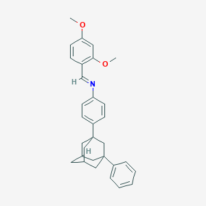 molecular formula C31H33NO2 B420823 N-(2,4-dimethoxybenzylidene)-N-[4-(3-phenyl-1-adamantyl)phenyl]amine 