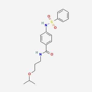 N-(3-isopropoxypropyl)-4-[(phenylsulfonyl)amino]benzamide