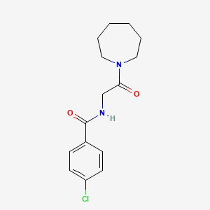 N-[2-(1-azepanyl)-2-oxoethyl]-4-chlorobenzamide