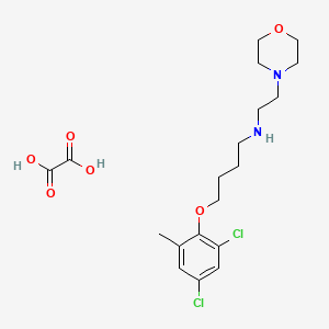 4-(2,4-dichloro-6-methylphenoxy)-N-(2-morpholin-4-ylethyl)butan-1-amine;oxalic acid