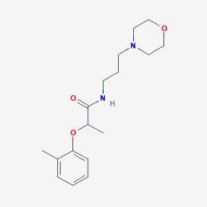 molecular formula C17H26N2O3 B4208258 2-(2-methylphenoxy)-N-(3-morpholin-4-ylpropyl)propanamide 