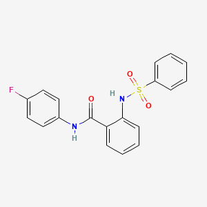 2-BENZENESULFONAMIDO-N-(4-FLUOROPHENYL)BENZAMIDE