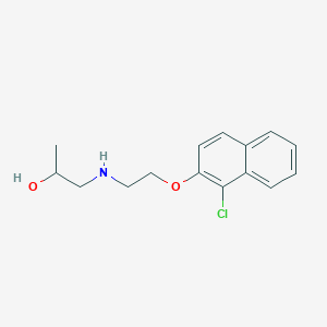 1-[2-(1-Chloronaphthalen-2-yl)oxyethylamino]propan-2-ol