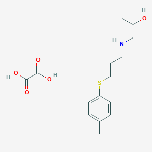 1-[3-(4-Methylphenyl)sulfanylpropylamino]propan-2-ol;oxalic acid