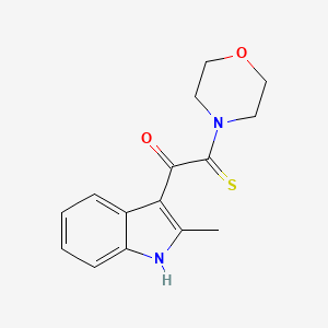 1-(2-methyl-1H-indol-3-yl)-2-(4-morpholinyl)-2-thioxoethanone