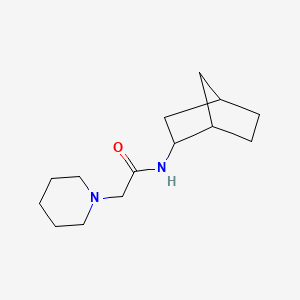 N-(2-bicyclo[2.2.1]heptanyl)-2-piperidin-1-ylacetamide