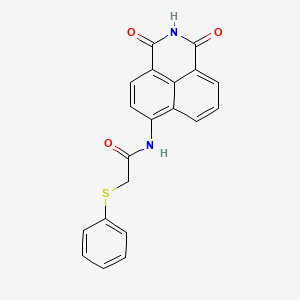 molecular formula C20H14N2O3S B4208364 N-(1,3-dioxobenzo[de]isoquinolin-6-yl)-2-phenylsulfanylacetamide 