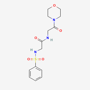 N~1~-(2-Morpholino-2-oxoethyl)-2-[(phenylsulfonyl)amino]acetamide