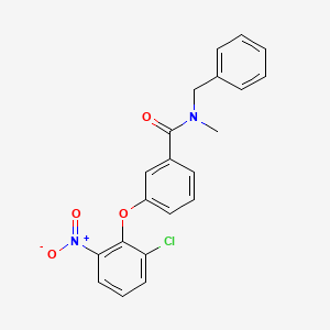 N~1~-Benzyl-3-(2-chloro-6-nitrophenoxy)-N~1~-methylbenzamide