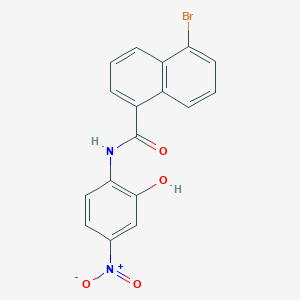 5-bromo-N-(2-hydroxy-4-nitrophenyl)naphthalene-1-carboxamide