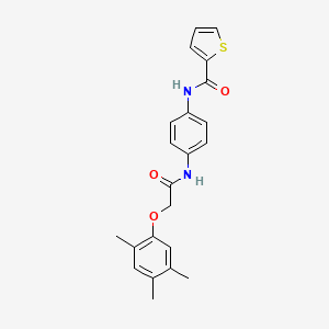 N-(4-{[2-(2,4,5-trimethylphenoxy)acetyl]amino}phenyl)-2-thiophenecarboxamide