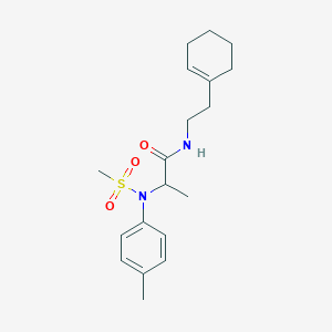 N~1~-[2-(1-cyclohexen-1-yl)ethyl]-N~2~-(4-methylphenyl)-N~2~-(methylsulfonyl)alaninamide