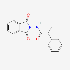 molecular formula C18H16N2O3 B4208547 N-(1,3-dioxo-1,3-dihydro-2H-isoindol-2-yl)-2-phenylbutanamide 