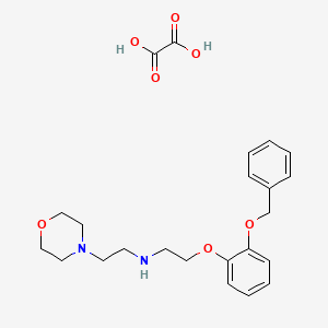 2-morpholin-4-yl-N-[2-(2-phenylmethoxyphenoxy)ethyl]ethanamine;oxalic acid