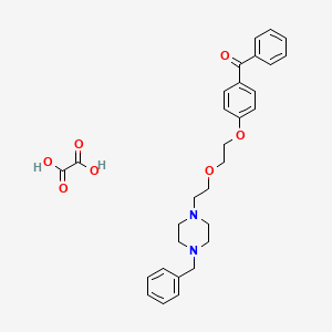 (4-{2-[2-(4-benzyl-1-piperazinyl)ethoxy]ethoxy}phenyl)(phenyl)methanone oxalate