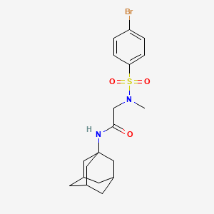 N-(1-adamantyl)-2-[(4-bromophenyl)sulfonyl-methylamino]acetamide