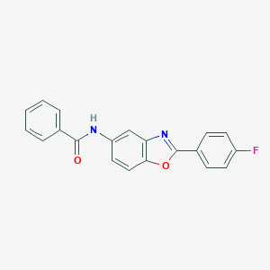 molecular formula C20H13FN2O2 B420858 N-[2-(4-fluorophenyl)-1,3-benzoxazol-5-yl]benzamide 