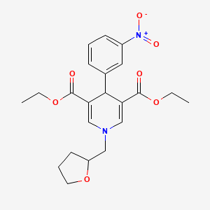 diethyl 4-(3-nitrophenyl)-1-(tetrahydro-2-furanylmethyl)-1,4-dihydro-3,5-pyridinedicarboxylate