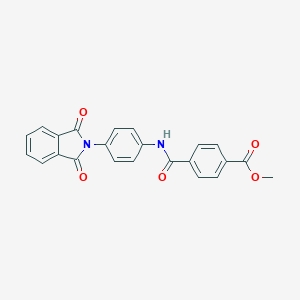 molecular formula C23H16N2O5 B420859 methyl 4-{[4-(1,3-dioxo-1,3-dihydro-2H-isoindol-2-yl)anilino]carbonyl}benzoate 