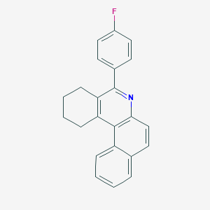 molecular formula C23H18FN B420860 5-(4-Fluorophenyl)-1,2,3,4-tetrahydrobenzo[a]phenanthridine CAS No. 328117-91-5