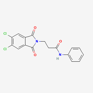 3-(5,6-Dichloro-1,3-dioxo-1,3-dihydro-2H-isoindol-2-YL)-N~1~-phenylpropanamide