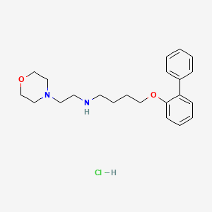 N-(2-morpholin-4-ylethyl)-4-(2-phenylphenoxy)butan-1-amine;hydrochloride