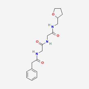 N~1~-[2-Oxo-2-({2-oxo-2-[(tetrahydro-2-furanylmethyl)amino]ethyl}amino)ethyl]-2-phenylacetamide