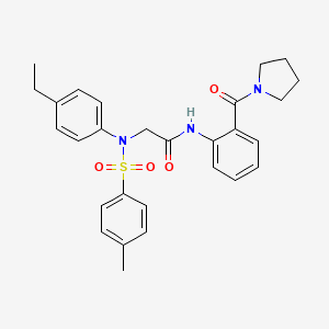 N~2~-(4-ethylphenyl)-N~2~-[(4-methylphenyl)sulfonyl]-N~1~-[2-(1-pyrrolidinylcarbonyl)phenyl]glycinamide