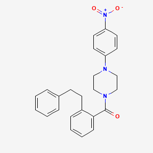 1-(4-nitrophenyl)-4-[2-(2-phenylethyl)benzoyl]piperazine