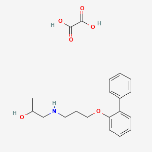 molecular formula C20H25NO6 B4208634 Oxalic acid;1-[3-(2-phenylphenoxy)propylamino]propan-2-ol 